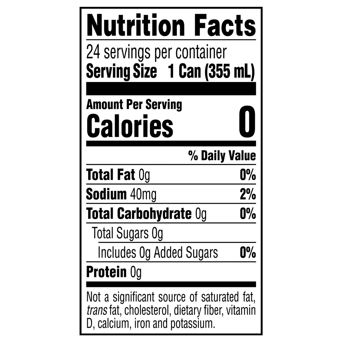 Caffeine Free Soda Pop, 12 fl oz, 24 Pack Cans W8494