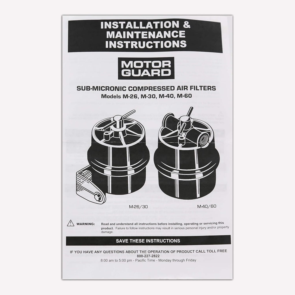 1/4 NPT Submicronic Compressed Air Filter Y3711