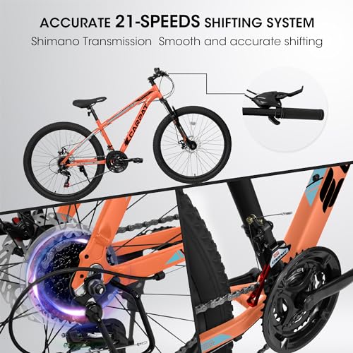 26 Inch 21-Speed Full Suspension Carbon Steel Mountain Bike V8472