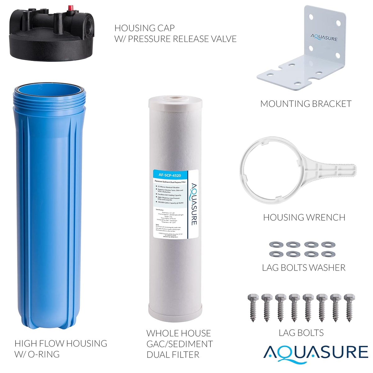 20 x 4.5 Whole House Water Treatment System T7776