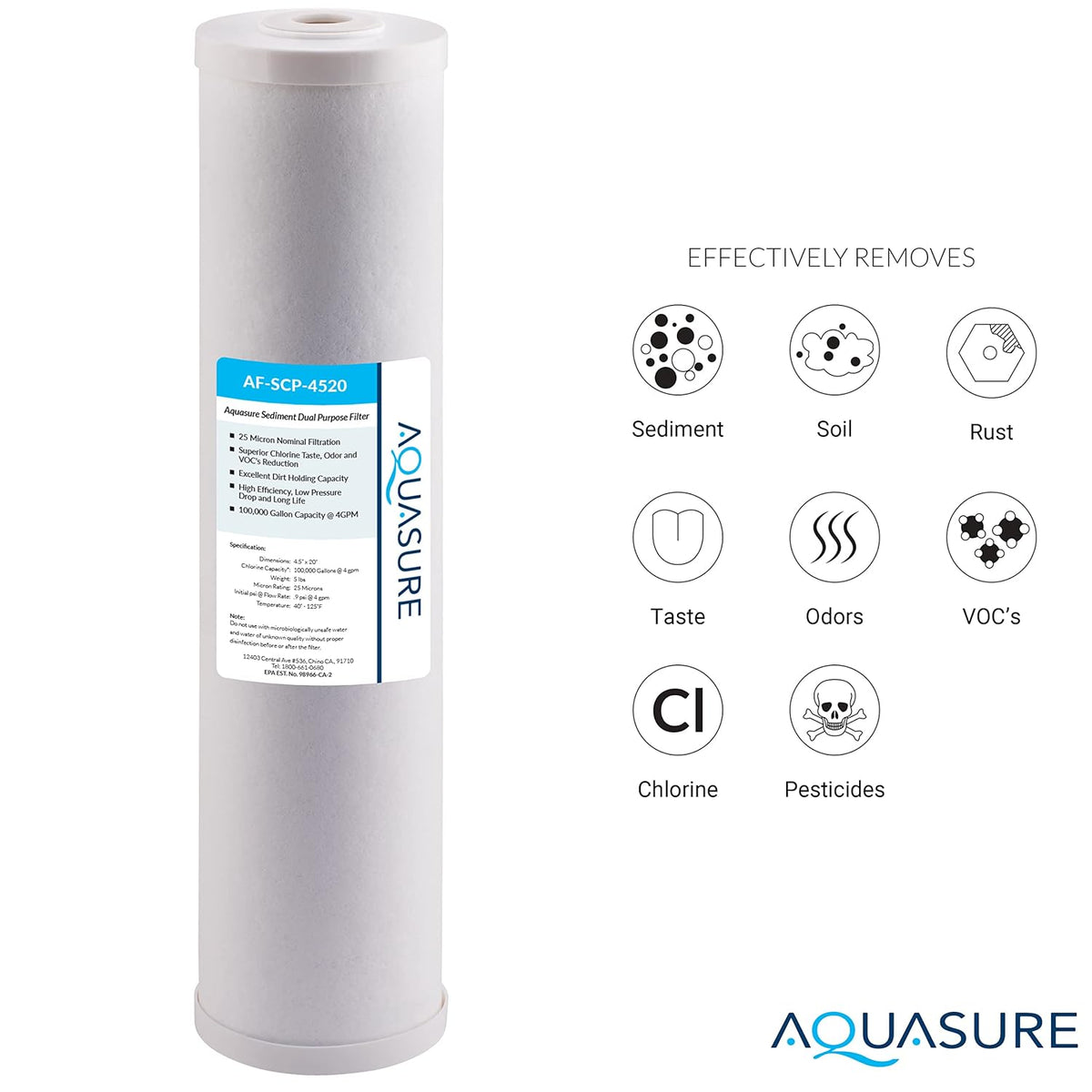 20 x 4.5 Whole House Water Treatment System T7776