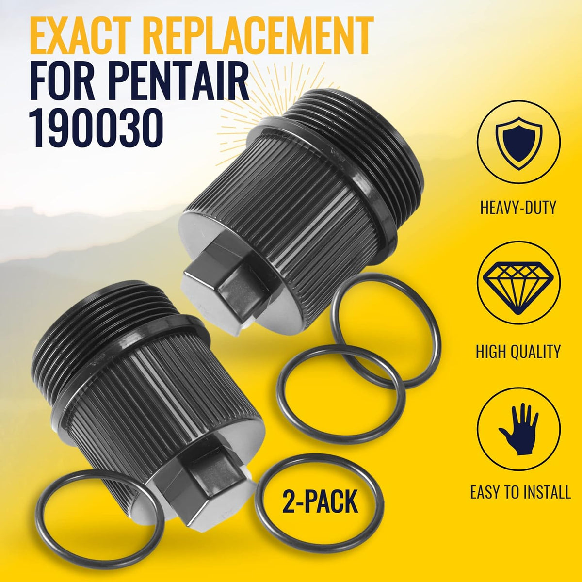 2-Pack Drain Plug Cap Assembly with O-Ring G652534