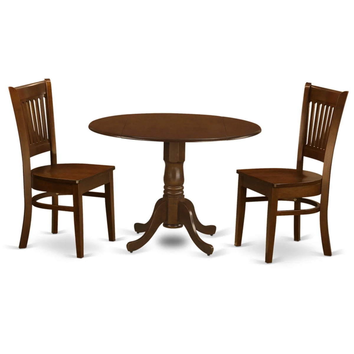 3-piece Oak Wood Dining Table and Chair Set E56443