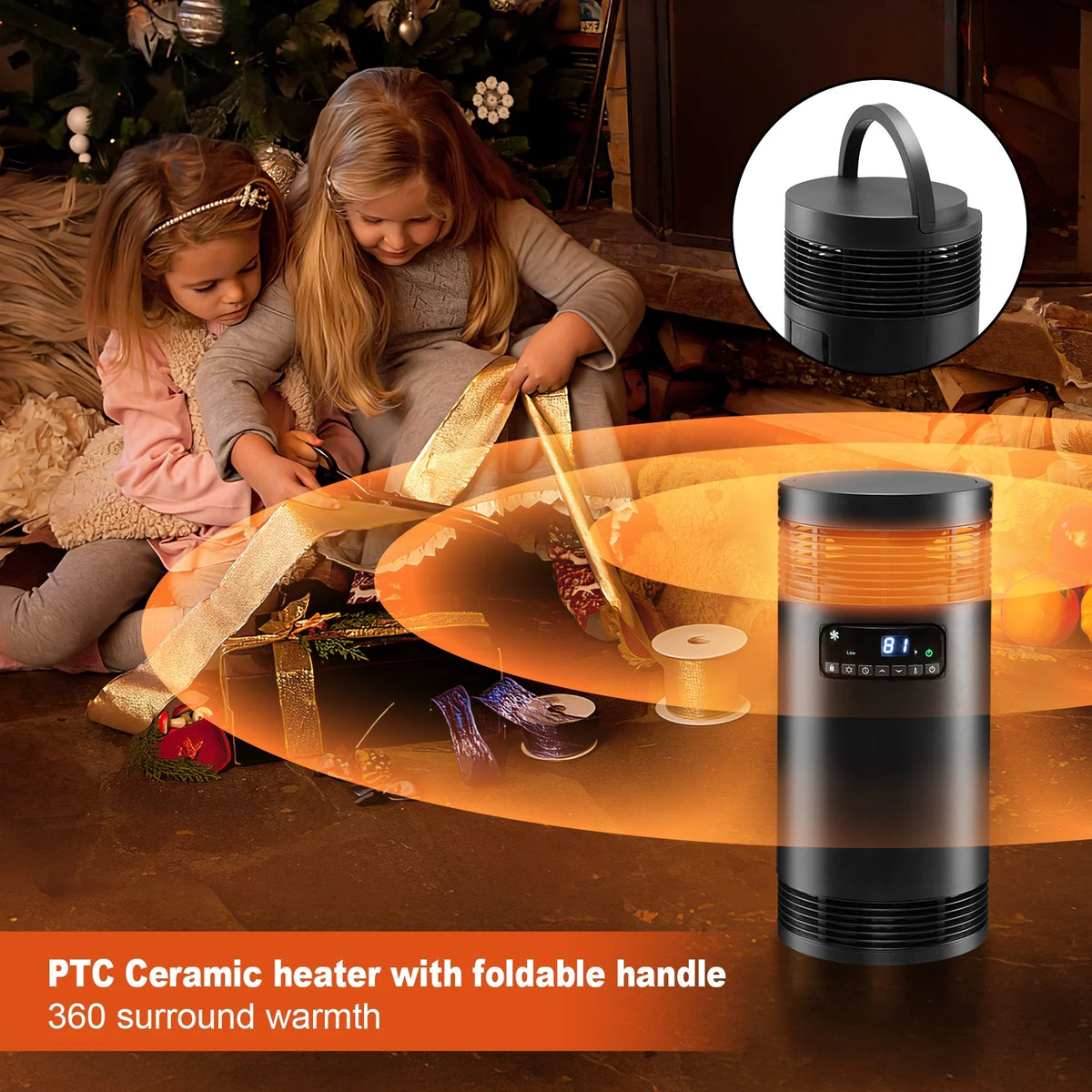 1500W PTC Ceramic Space Heater with Thermostat U751
