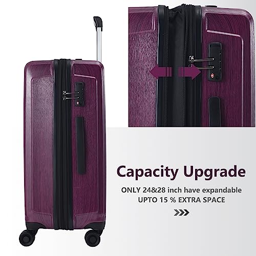 21 Inch Hardshell Carry on Luggage with Laptop Pocket T622233