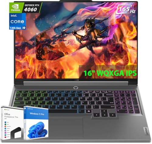 16" Gaming Laptop, WQXGA 165Hz, 14th Gen Intel i9-14900HX, 32GB DDR5, 1TB SSD, GeForce RTX 4060 8GB, Backlit KB, WiFi 6E, Win 11 Pro M829