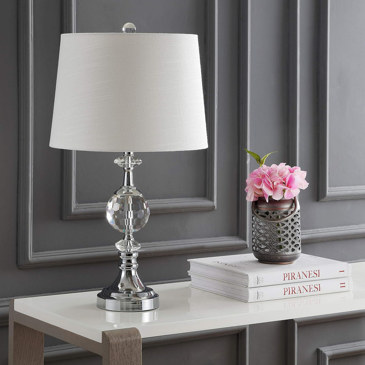 25.5 LED Crystal/Metal Lamp C600