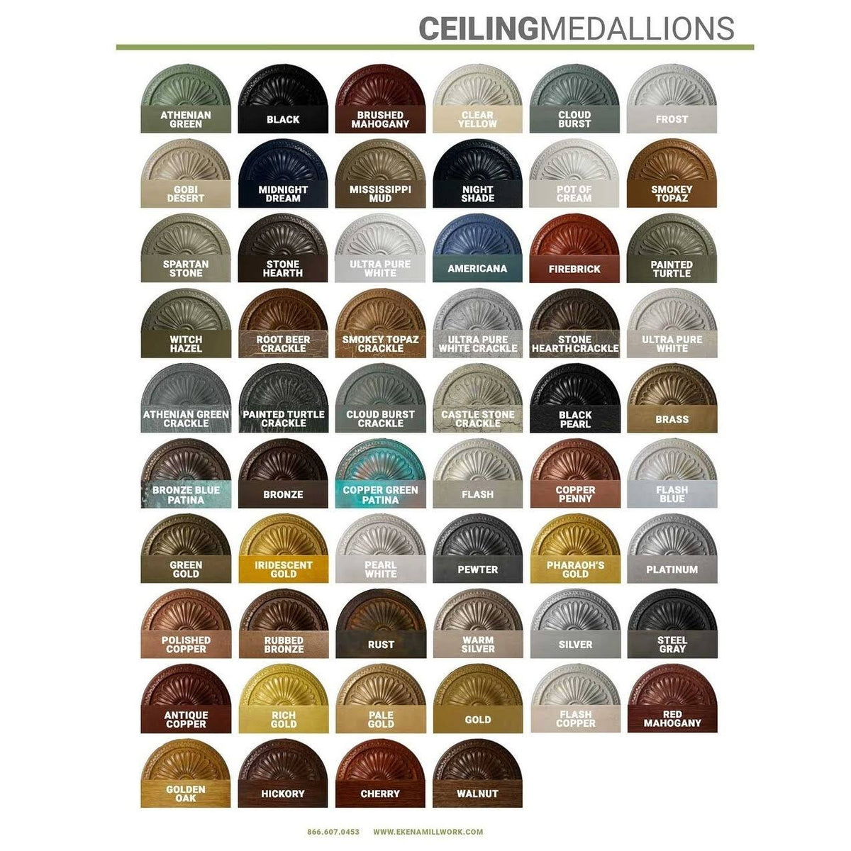 15 3/4x22OD x 3 7/8x22ID x 3/4x22P Ceiling Medallion N809