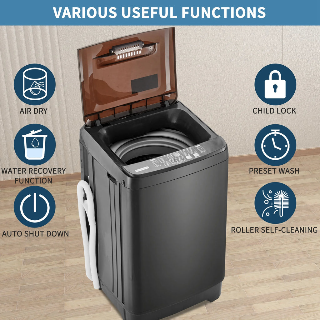 Portable Automatic Washer Machine with Drain Pump 17.6 Pounds O89707