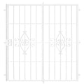 White Projection Mount Outswing Steel Patio Security Door Y529