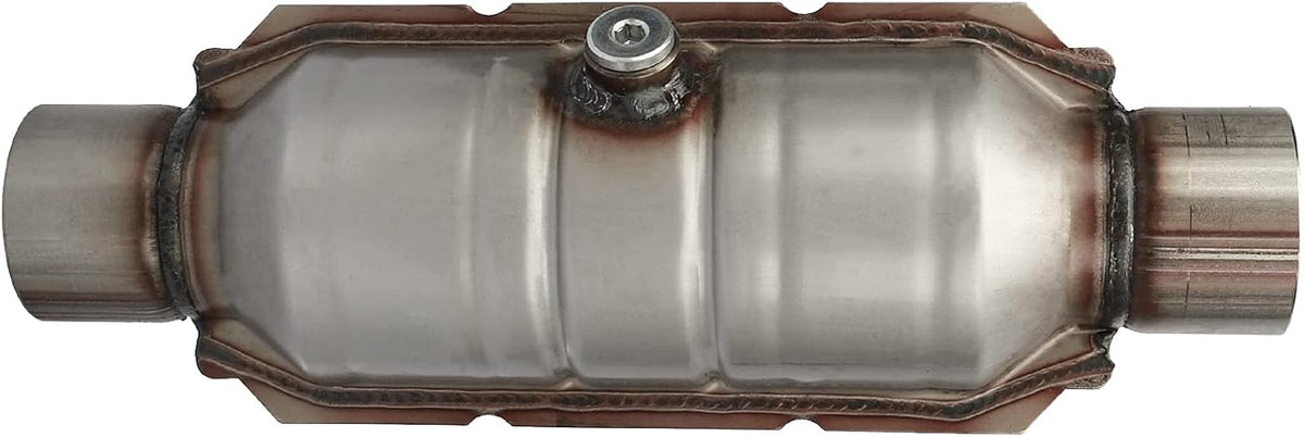 2.5" Inlet/Outlet Catalytic Converter with O2 Port & Heat Shield, Pack of 2 F2094
