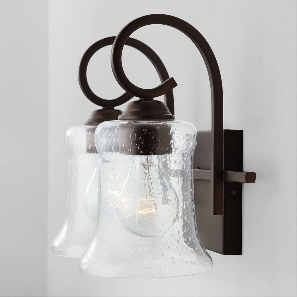 2 Light Vanity, Matte Black R7393