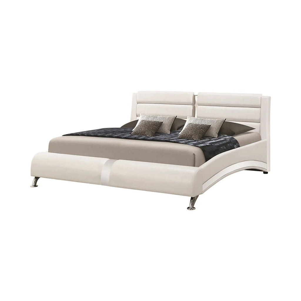 Queen Bedroom Set Glossy White F5823