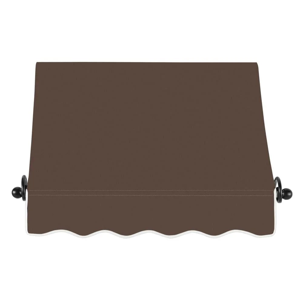 3.375 ft Fixed Awning Acrylic Fabric, Brown L435043
