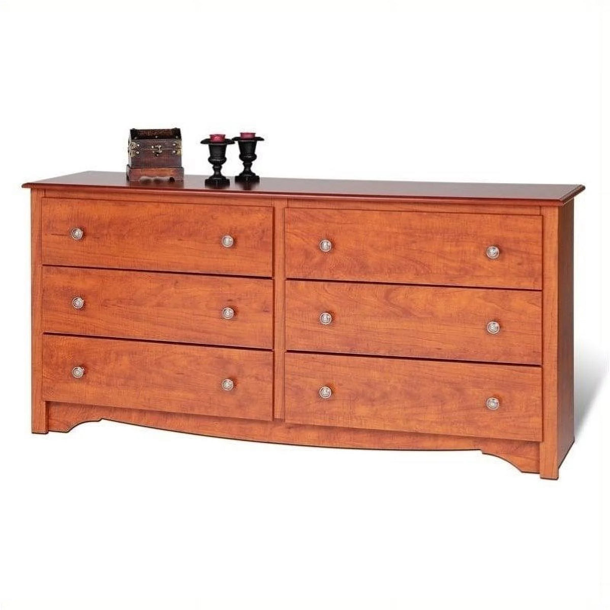 6 Drawer Double Dresser Cherry A514833