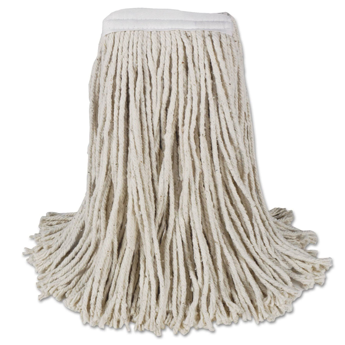 White Cotton 4-Ply Cut-End Mop Head (Case of 12) N93951