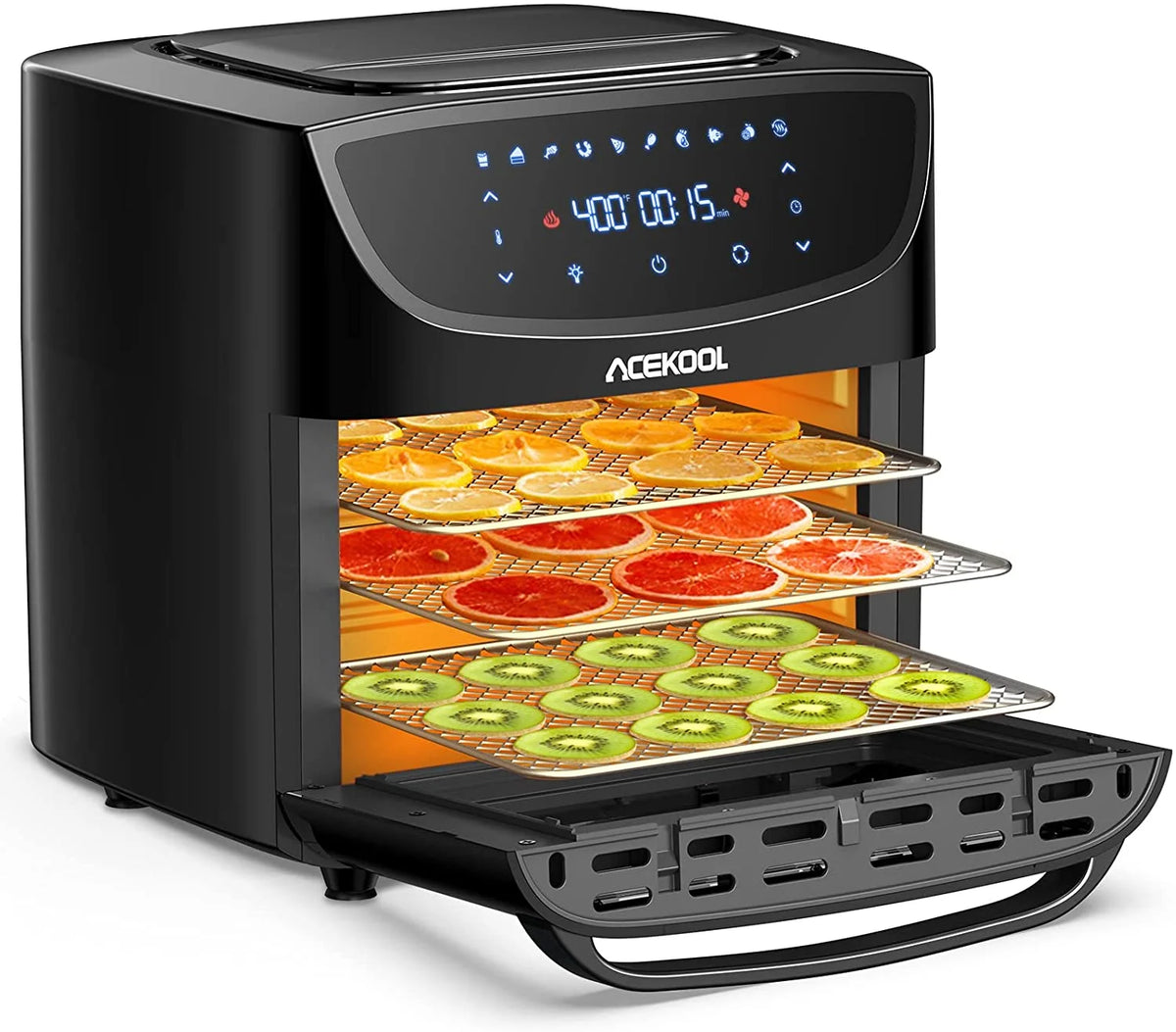 20QT 10-in-1 Air Fryer Toaster Oven Combo with Rotisserie and Racks T57539