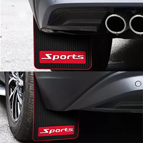 2Pcs PVC Black Mud Flaps Fender Splash Guards with Hardware Z827