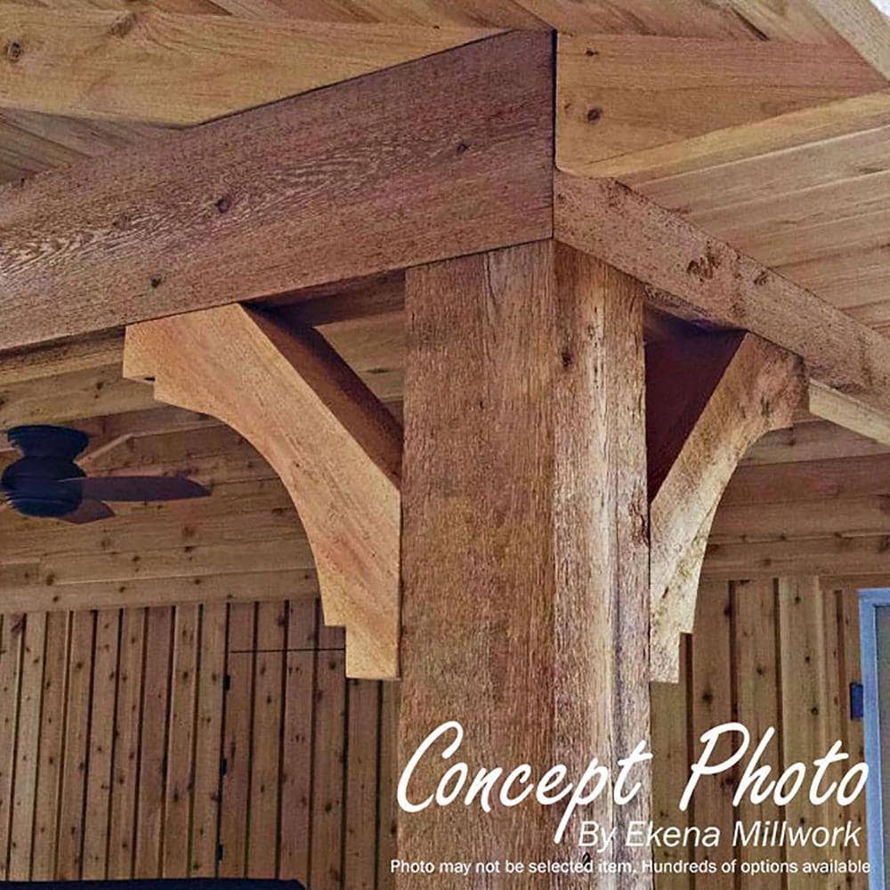 3 1/2x22W x 14x22D x 22x22H Douglas Fir Brace R8002