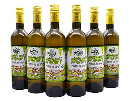 100% Organic Red Grape Juice, 25.4 Oz Glass Bottle (Pack of 2) T23081