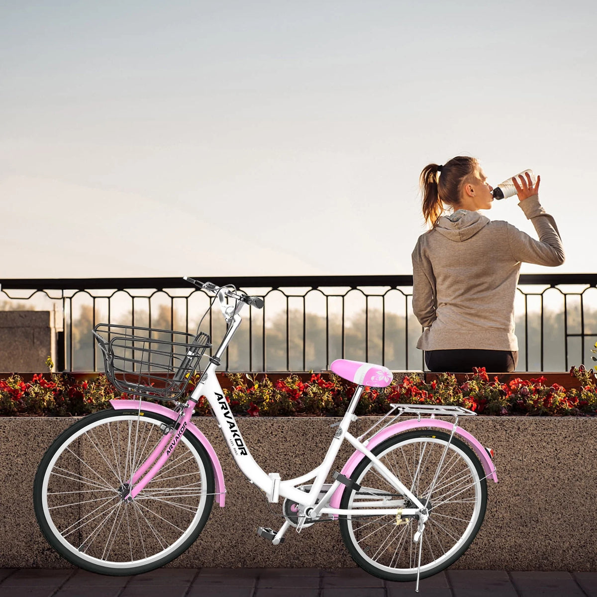 26 Inch Pink Cruiser Bike V45138