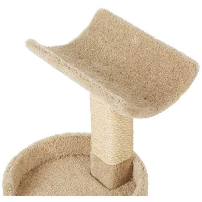 32-in Real Carpet Wooden Cat Tree Y369