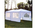 10x20 ft Pop Up Canopy Tent Gazebo with Sides - White N995617