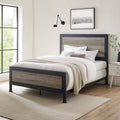 Queen Size Rustic Oak Bed B442774