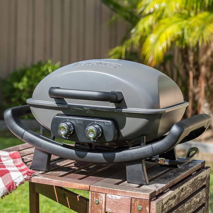 2 Burner Cast Aluminum Table Top Gas Grill I806