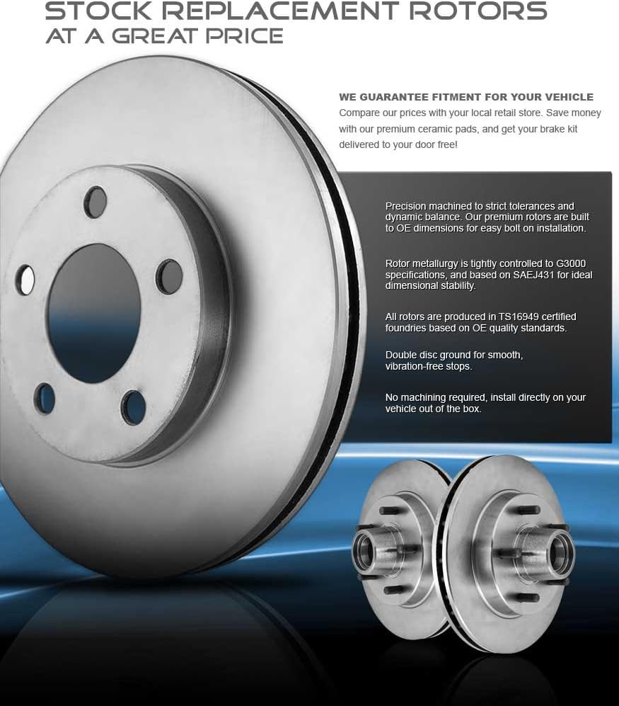 302 mm Brake Rotors Set Pack of 2 O4656