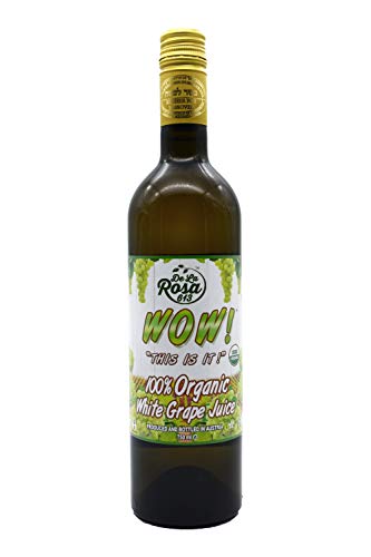 100% Organic Red Grape Juice, 25.4 Oz Glass Bottle (Pack of 2) T23081