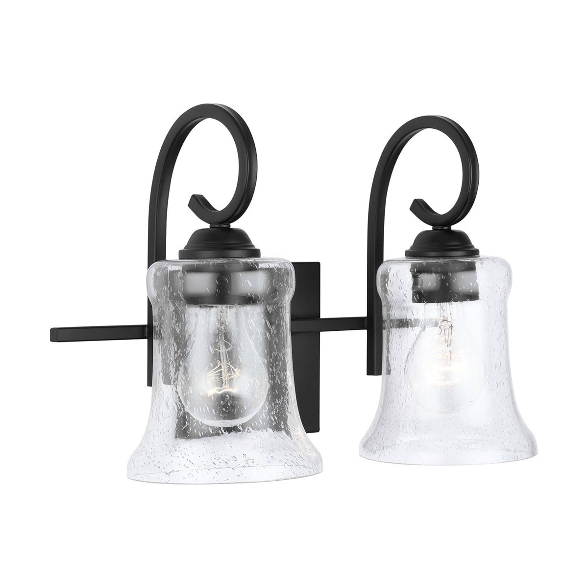 2 Light Vanity, Matte Black R7393