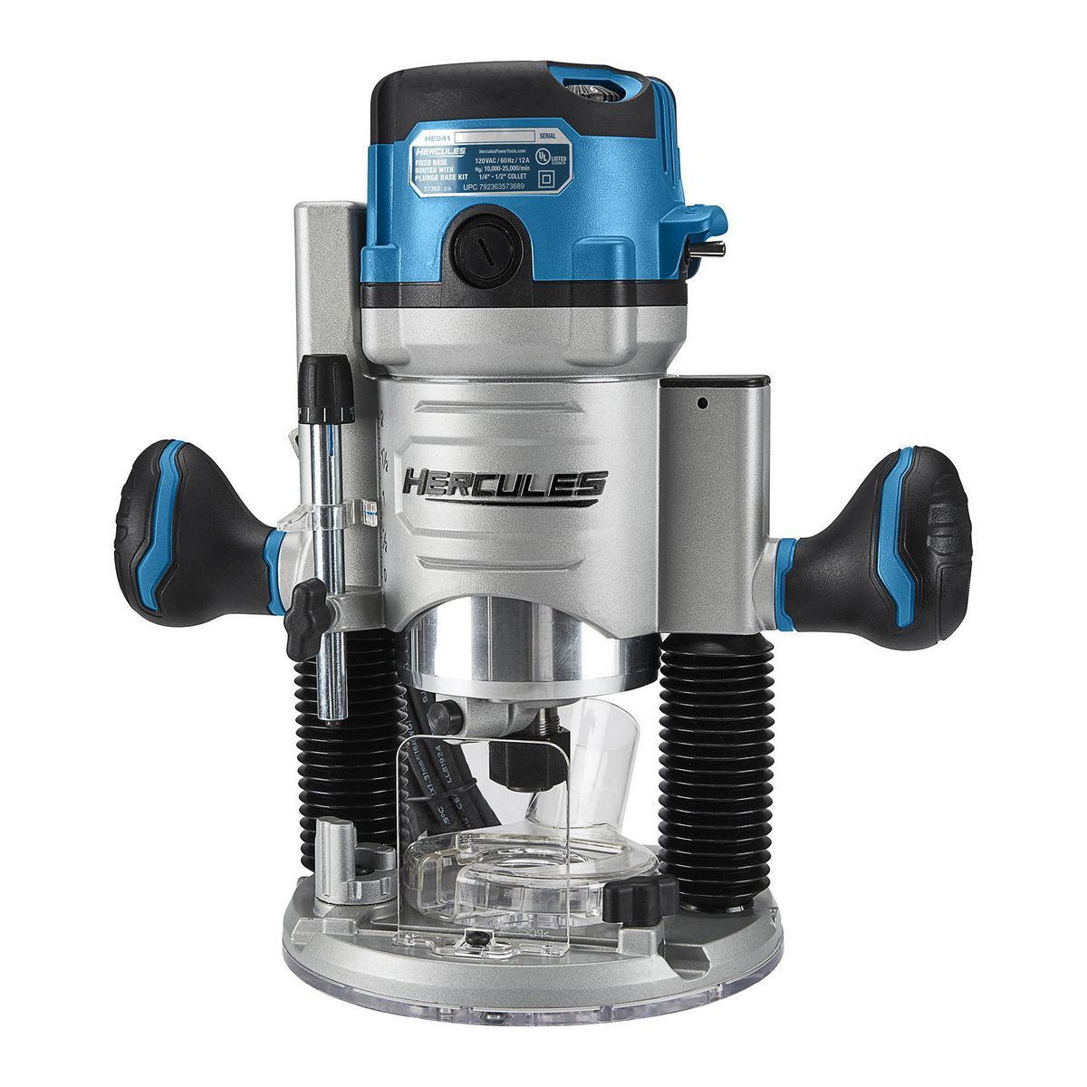 12 Amp Variable-Speed Fixed Base Router with Plunge Base Kit X93505