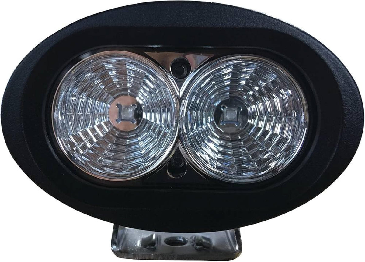 12V LED Blue Safety Warning Light Die Cast Aluminium Housing B463789