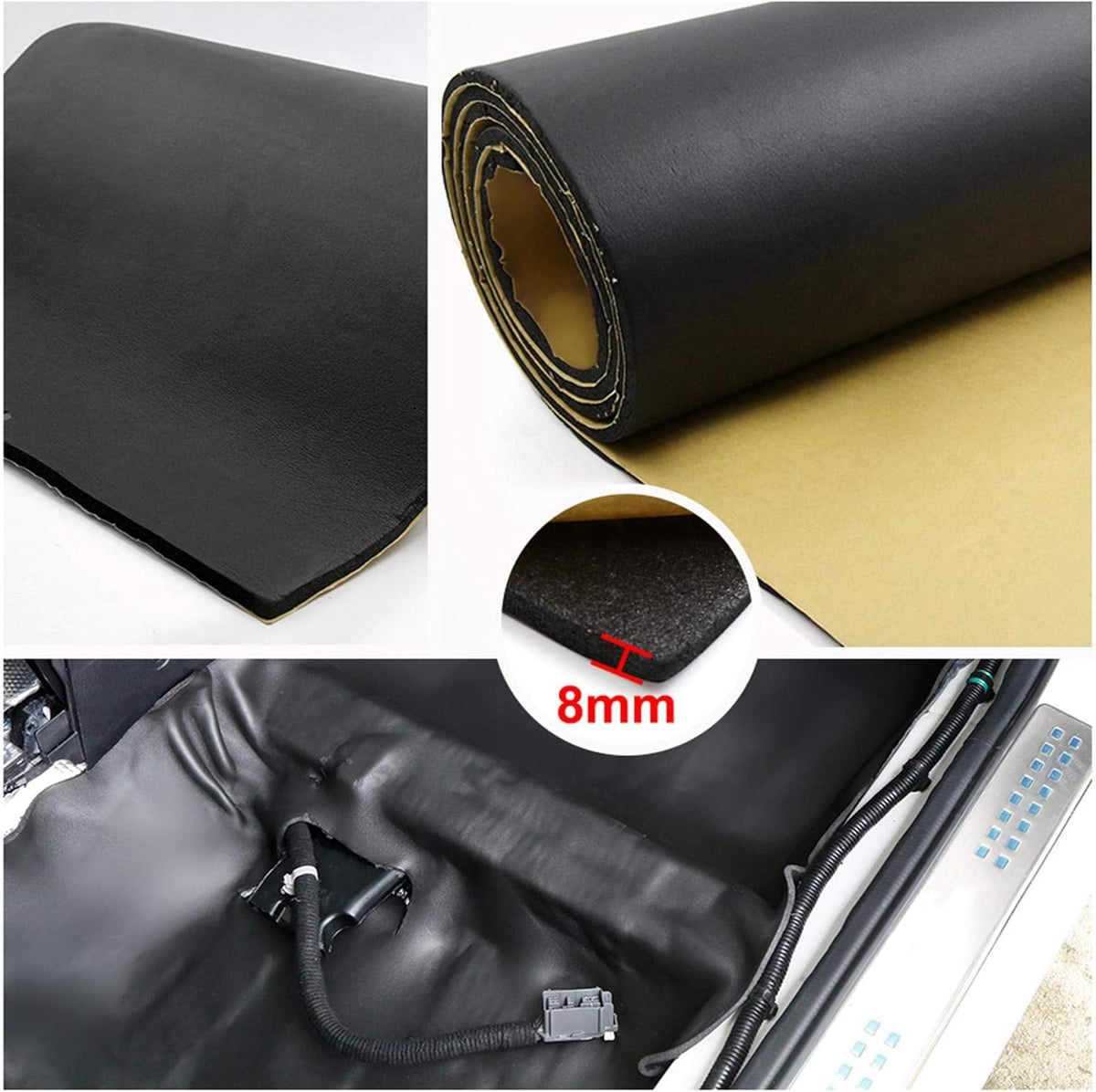 315mil Acoustic Absorption Heatproof Wave Foam Mat 21.5sqft Pack of 2 S52641