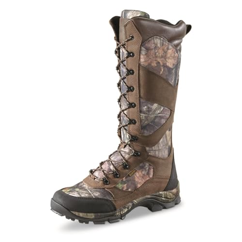 16" Leather Waterproof Snake Boots J6326
