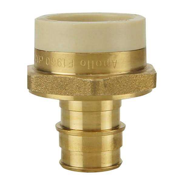 3/4 in. Brass PEX-A Barb x 3/4 in. Schedule 40 PVC Straight Adapter B349