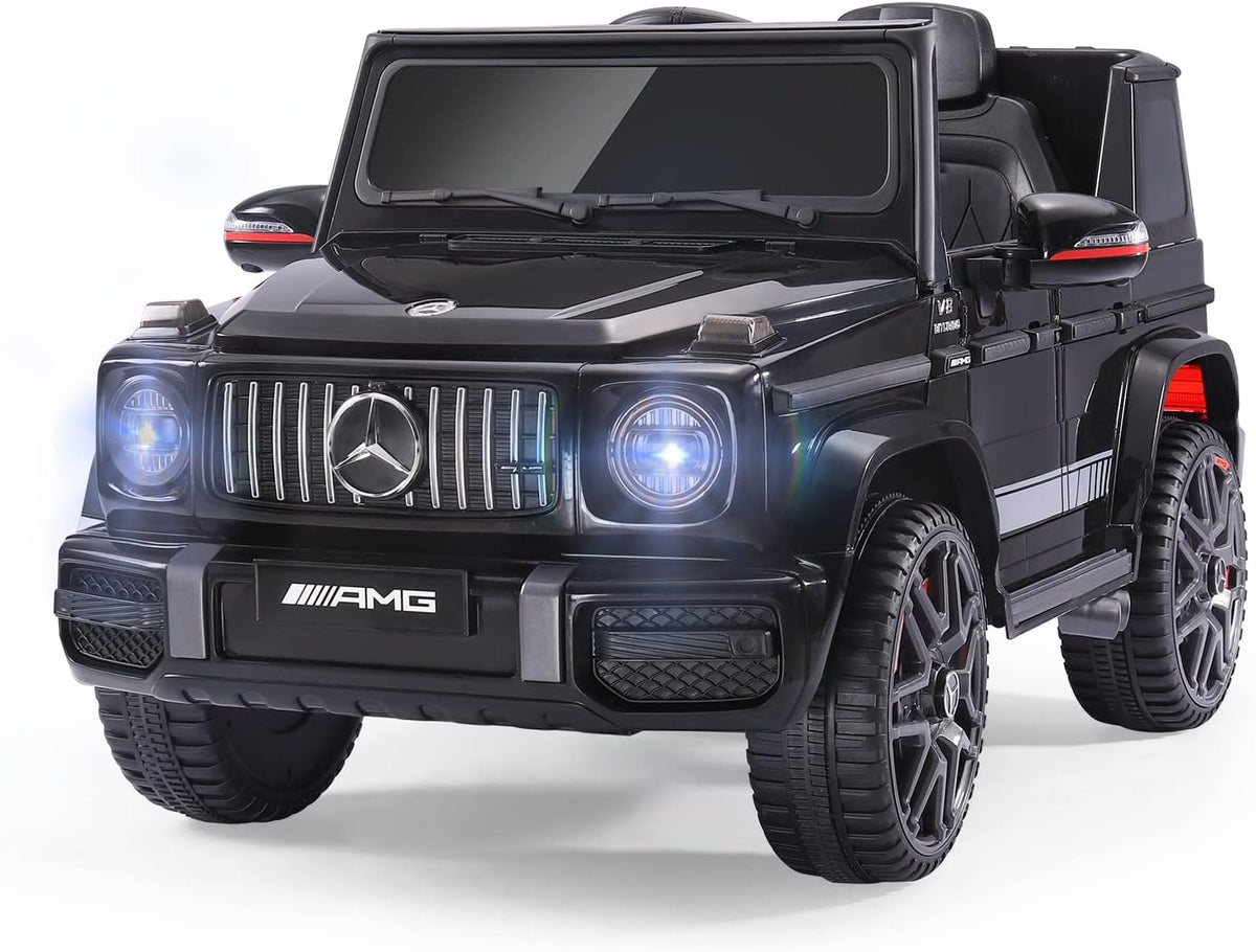12V Kids Ride On Car with Remote Control, Spring Suspension, Safety Lock, LED, Red E4343