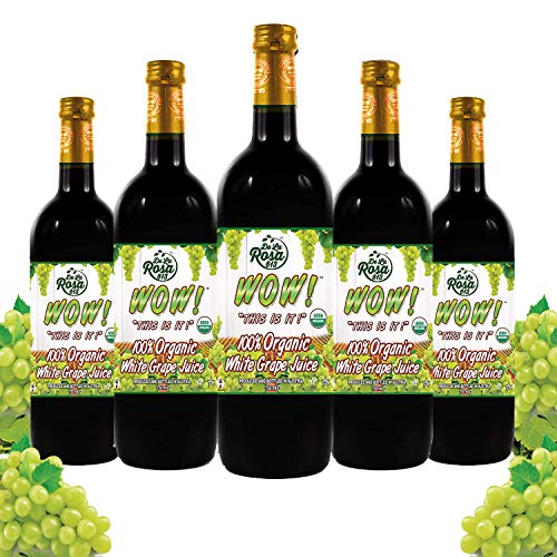 100% Organic Red Grape Juice, 25.4 Oz Glass Bottle (Pack of 2) T23081