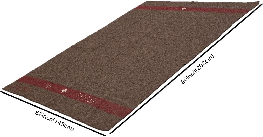 100% Wool Blanket 59" x 80" G490