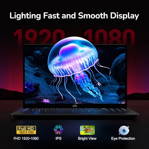 15.6" IPS FHD Gaming Laptop, 8 Cores AMD Ryzen 7 6800H 32GB DDR5 RAM 2TB SSD AMD Radeon 680M GPU B643923