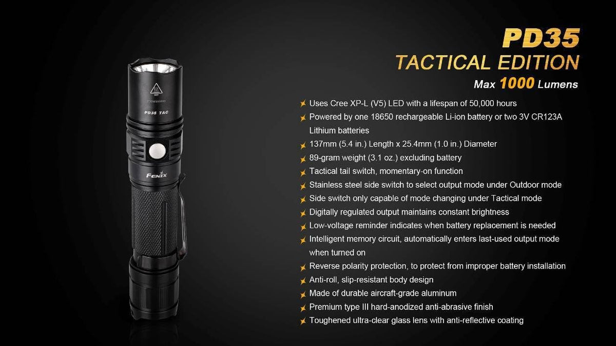 1000 Lumen CREE LED Tactical Flashlight E96990