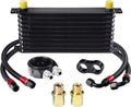 10 Row AN10 Stacked Plate Aluminum Oil Cooler Pack of 2 L687