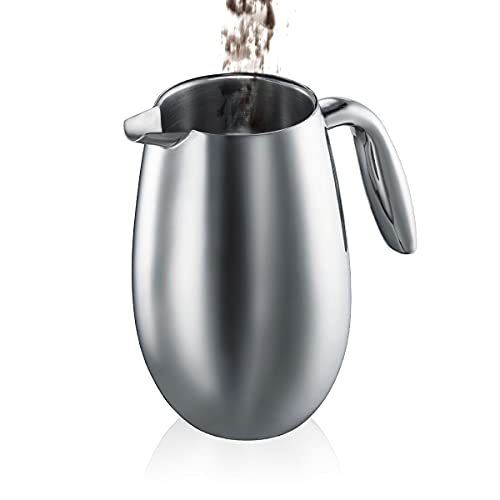 34 oz Insulated Double Wall Stainless Steel French Press Coffee Maker V637
