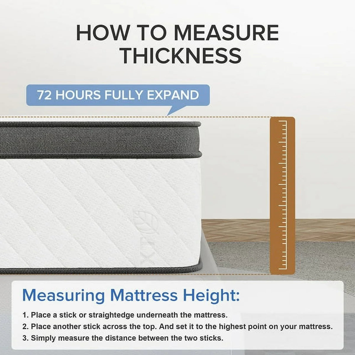 12 Inch Memory Foam Innerspring Hybrid Queen Mattress Y524924