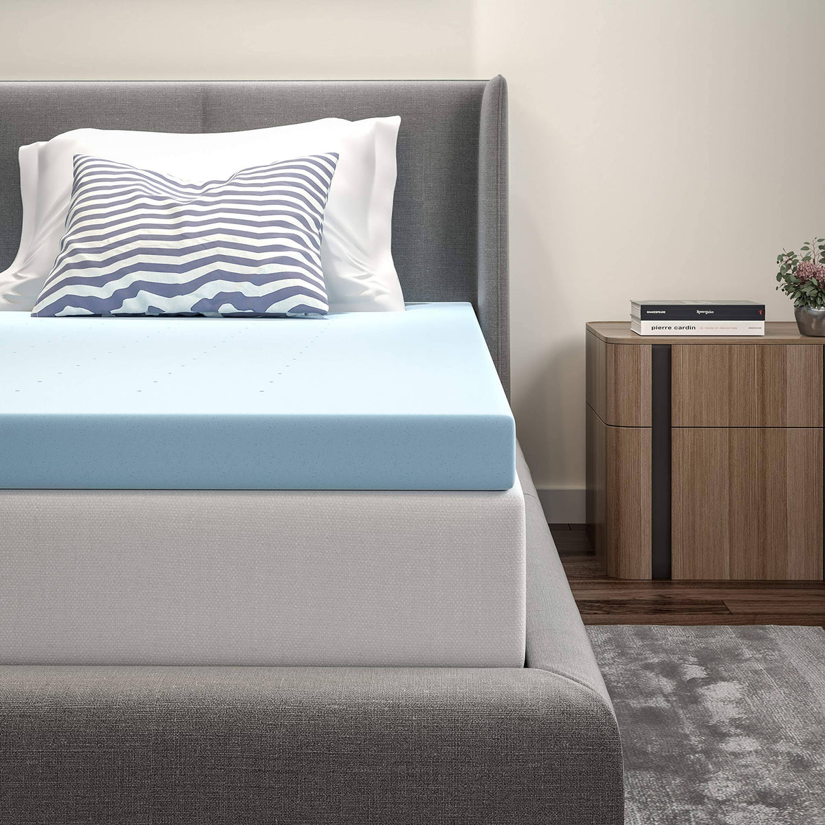 3 inch Cool Gel Memory Foam Mattress Topper Twin N6633