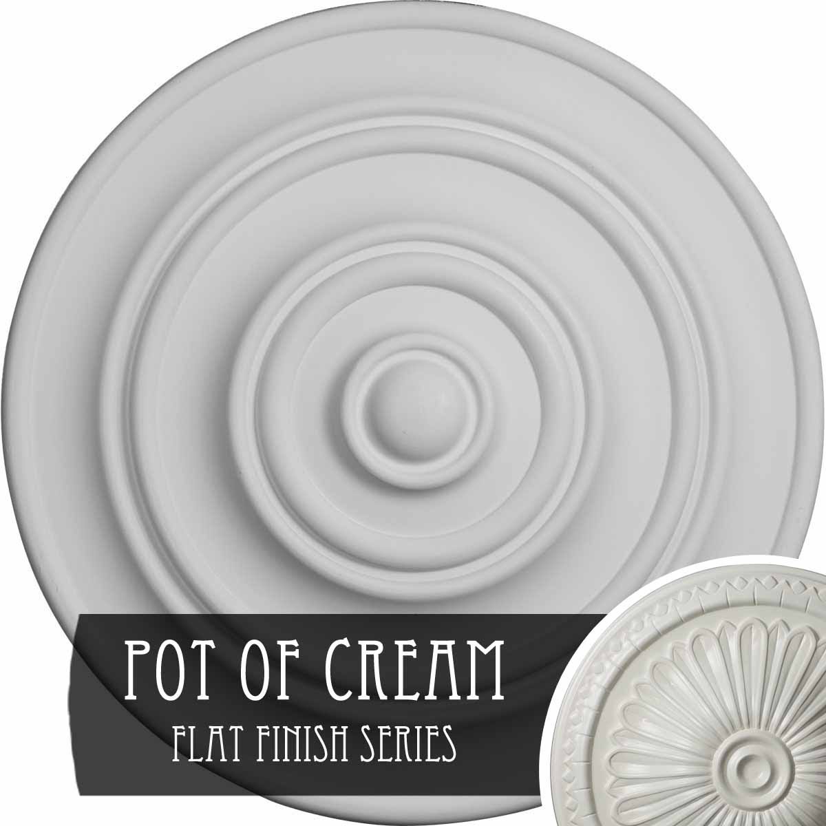 13 1/4x22OD x 1/2x22P Ceiling Medallion F442