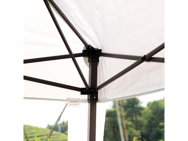 10x20 ft Pop Up Canopy Tent Gazebo with Sides - White N995617
