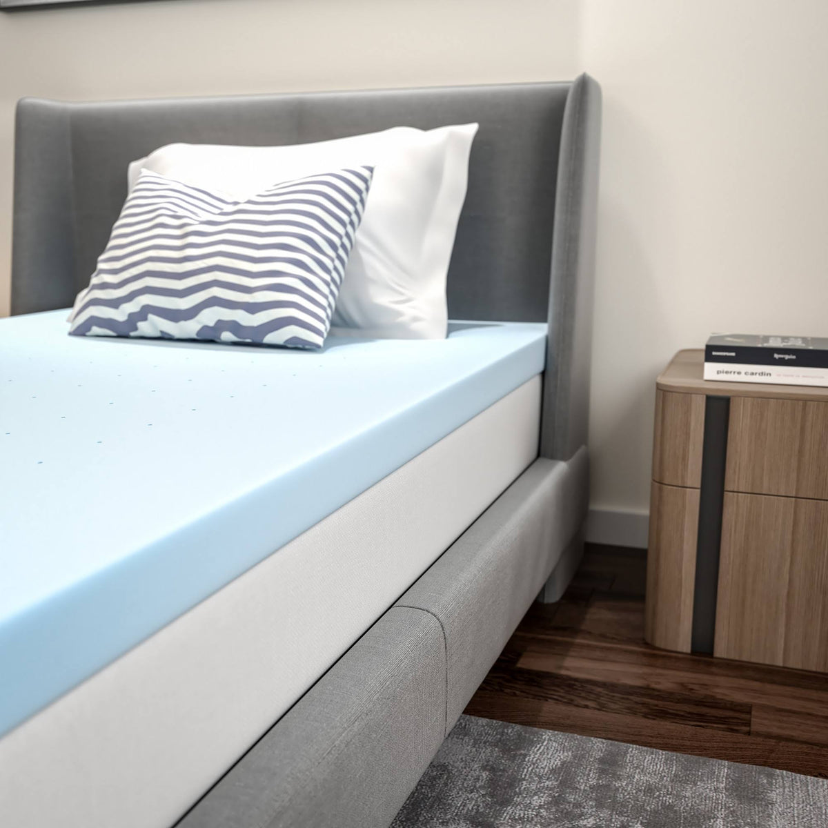 3 inch Cool Gel Memory Foam Mattress Topper Twin N6633