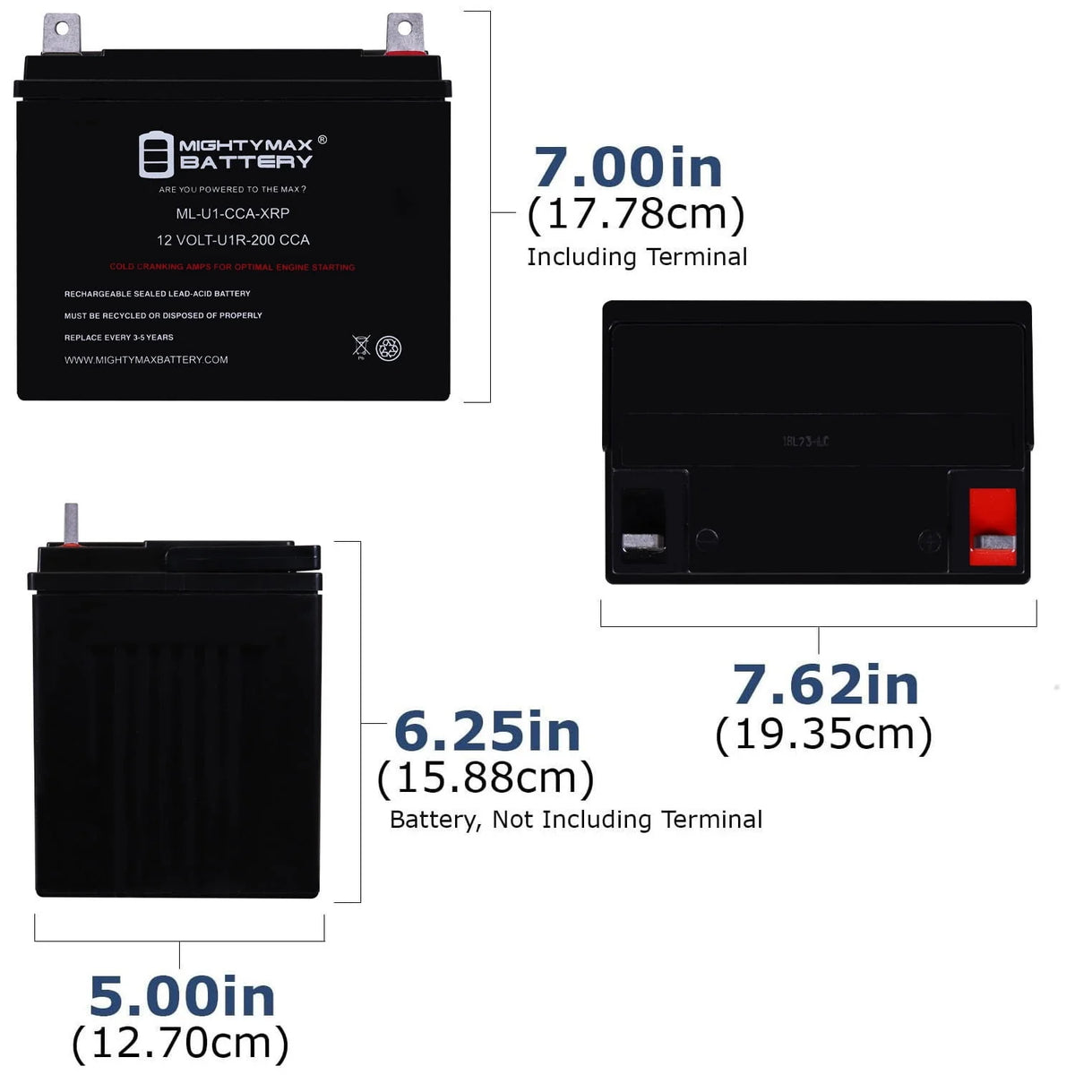 12V 200CCA Replacement Battery H55853